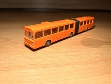 Selten- MERCEDES BENZ ZIEHARMONIKA-LINIENBUS IN ORANGE IN H0 1:87 VON WIKING