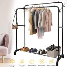 Kleiderständer Doppelt Kleiderbügel Haus Garderobenständer, Stabil Kleiderstange