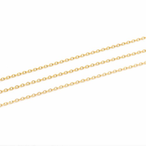 Ankerkette edelstahl 18k gold - 18k,