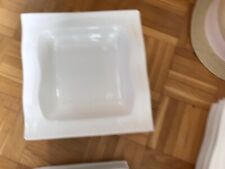 Tafelservice. Weiß. Rechteckig. 