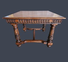 Esstisch IN Walnuss Original Von Old-Time XIX Jahrhundert Italien Restauriert