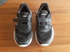 Adidas Sneaker Turnschuhe Hallenschuhe, Tensaur EG 4146 Gr. 31, schwarz, Klett