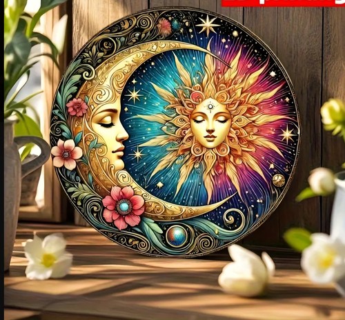 Neu runde holzscheibe sonne - m*neu*,