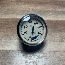 B-Ware Faria Drehzahlmesser Betriebsstundenzähler 6000 RPM Boot Instrument Ø85mm