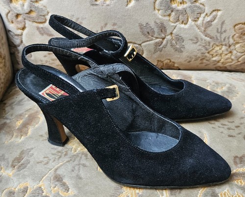 Schwarze slingback pumps von - schwarze, slingback-pumps