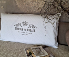 Kissen Vintage Living Kissenbezug Kissenhülle Nacken 60x40 Motiv  Shabby Royale