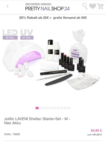 Jolifin shellac set neu - set,