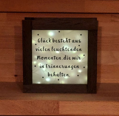 Lichtkasten aus räuchereiche - lichtkasten,