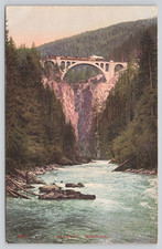 Postcard Albula Railway Line