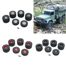 RC Auto Gummireifen, 4 Stück 1/16 RC Reifen, Robuster, Langlebiger Schotter