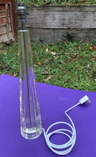 Laura Ashley Lampenfuß geschliffenes Kristallglas Obelisk 51 cm