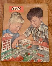 LEGO System Stadtplan Spielunterlage 50er/60er Jahre - ~ 50x40 cm - Town Plan