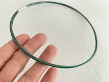 Pierre Lang COLORE Halsreif 18-reihig Kette Silber grün w. neu