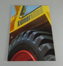 Prospekt Kramer Allrad Rad- / Kompakt- / Baggerlader Programm Stand 09/1987