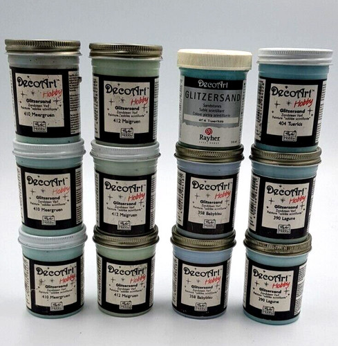 12x glitzersand 118ml - glitzersand,