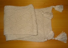 Schal Atmosphere Primark grau gross warm Grobstrick 190x30 cm