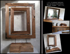 UNIKAT Antikholz Bilderrahmen Standrahmen Tafel Spiegel Treibholzstruktur (111-6