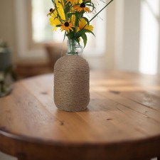 Dekovase Jute, XXL Vase, Vase
