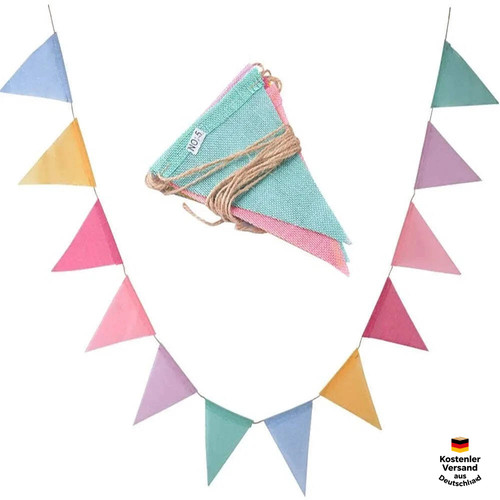 Bunte wimpelkette 12 - wimpelkette,