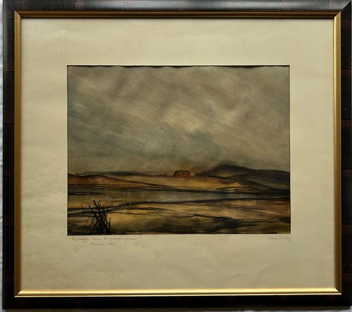 Aquarell 1960 horst uhlig - aquarell,