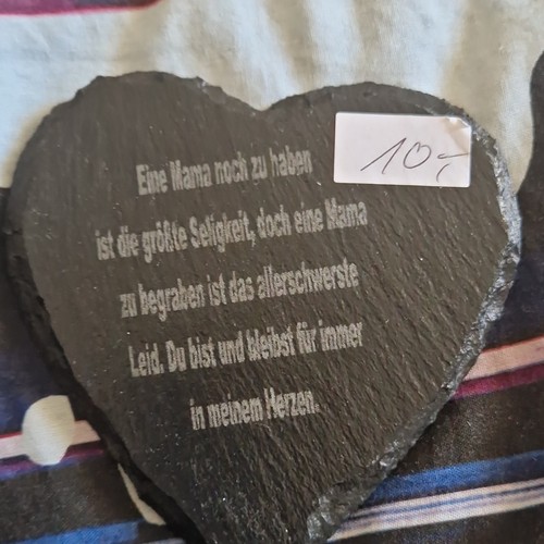 Schiefer schild grau - schiefer, herz