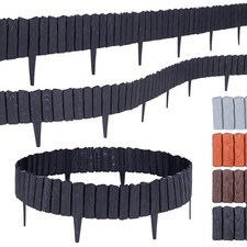 Rasenkante Holzoptik Beet