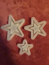Sterne 3er Set  Silikonformen Giessformen 