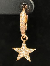 SINGLE CREOLE AUS 925/- SILBER VERGOLDET MIT ZIRKONIA SCHMUCKJAGD