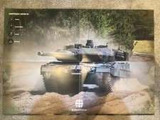 Bundeswehr Poster: Kampfpanzer Leopard 2A7; gefaltet, 59x42 cm