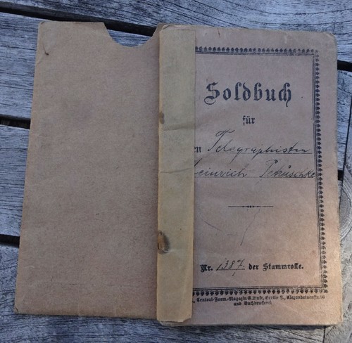 Soldbuch telegraphen - soldbuch,