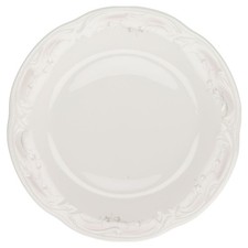 Speiseteller Königl. pr. Tettau Rubin Dekor 3093 altweiß creme