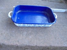 Vintage Emaille Bräter Pfanne