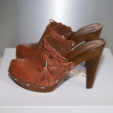 GUESS High Heel Holz Clogs