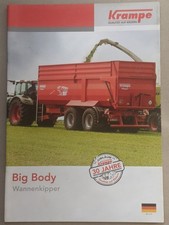 KRAMPE Big Body Wannenkipper Muldenkipper Kipper Prospekt Traktor Schlepper