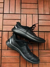 Schwarze Damen Leder Sneaker