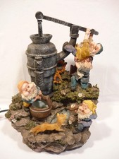 Zimmerbrunnen Gartenbrunnen mit Zwergen 32cm hoch