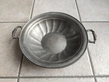 Alte Zinn Schale mit Henkeln