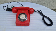 Wählscheiben Telefon Rot