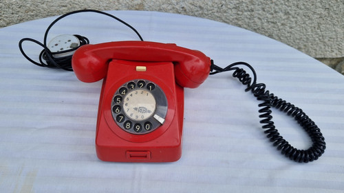 Wählscheiben telefon rot - wählscheiben,