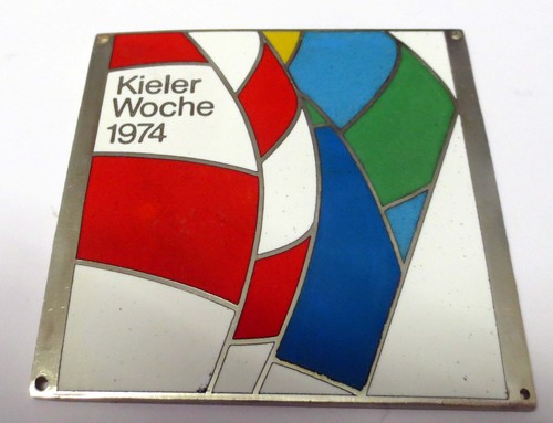 Kieler woche 1974 plakette - woche,