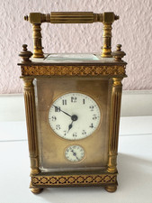 Alte Reiseuhr Reisewecker mit Schlüssel made in  France Frankeich