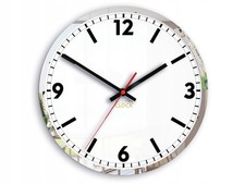 Solar Wanduhr Schwarz-weiß