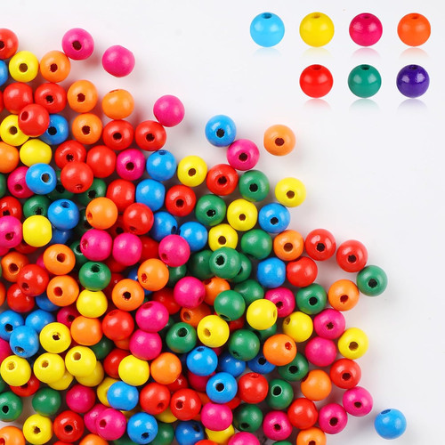 1000 stück holzperlen bunte - 1000,