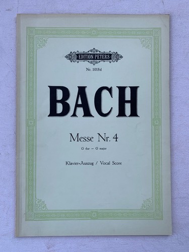 Noten bach messe nr - messe,