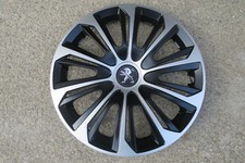 4 Alu-Design Radkappen 15 Zoll STRONG schwarz/silber für Peugeot