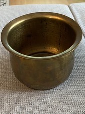 Alter Messing Blumen Übertopf vintage (7)