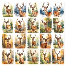 Rehwild Kunstdruck A4 Aquarell