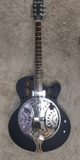 Resonator Gitarre mit Integrierter Tonabnehmer Custom Line N-150CE BK Harle Bent