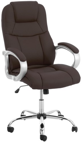 Bürostuhl kunstleder braun - xl,