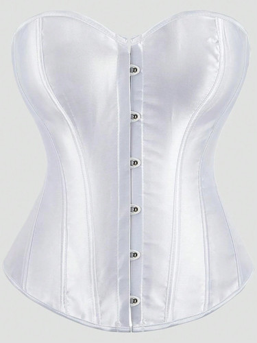 Retro satin bustier korsett - bustier,